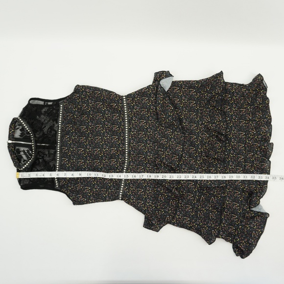 Glam by Glamorous Lace Yoke Ruffle Tiered Dress M - Picture 8 of 8